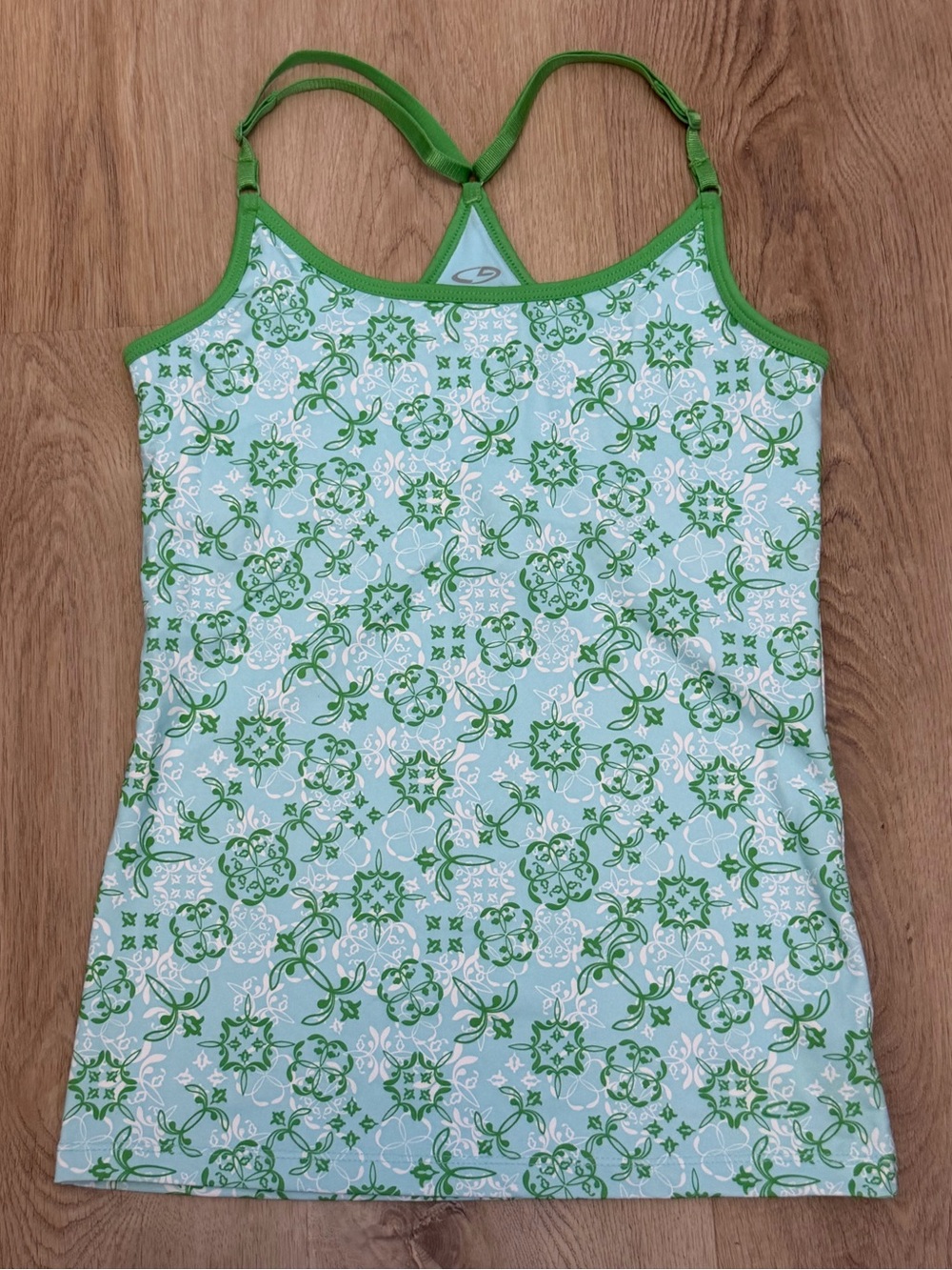 C9 Champion Blue and Green Printed Racerback Camisole